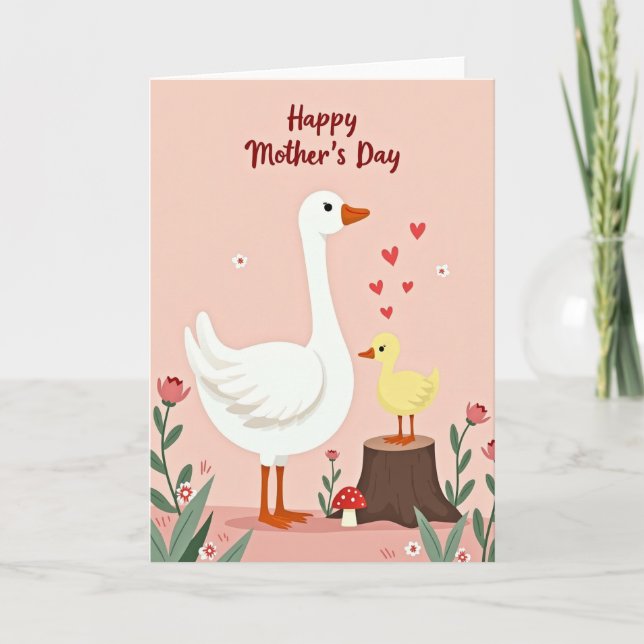 Whimsical Mothers Day Garden Card (Front)