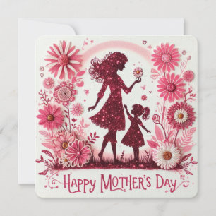 Whimsical Mother's Day  Holiday Card