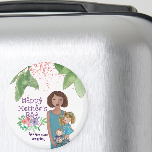 Whimsical Mother's Day Kids Magnet (Whimsical Mother's Day Kids Magnet)