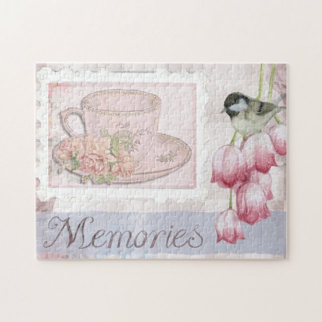 Whimsical Mother's Day Scrapbook Journal Memories Jigsaw Puzzle (Horizontal)