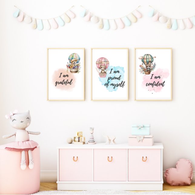 Whimsical Motivational Animal Affirmation Prints (Creator Uploaded)