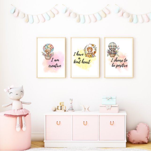 Whimsical Motivational Animal Affirmation Prints (Creator Uploaded)