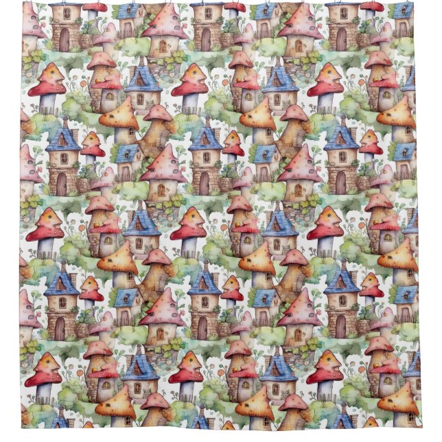 Whimsical Mushroom Cottage Pattern (1) (Front)