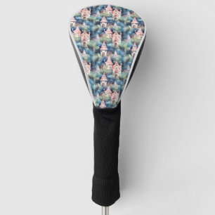 Whimsical Mushroom Cottage Pattern (8) Golf Head Cover