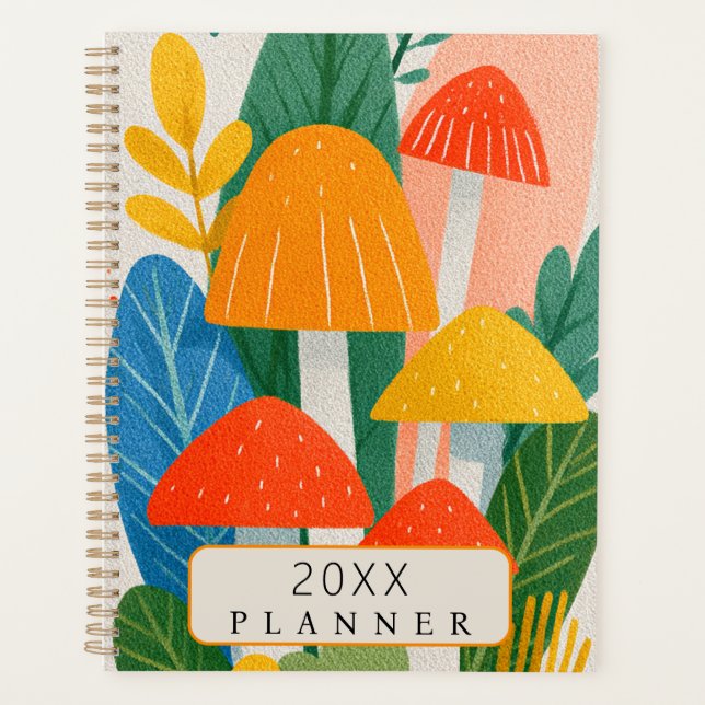 Whimsical mushroom planner (Front)