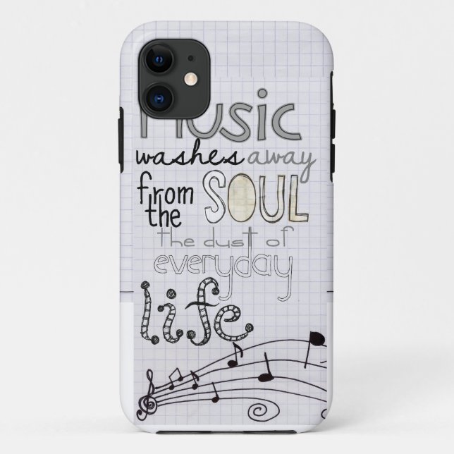 whimsical musical lover iphone 5 case (Back)