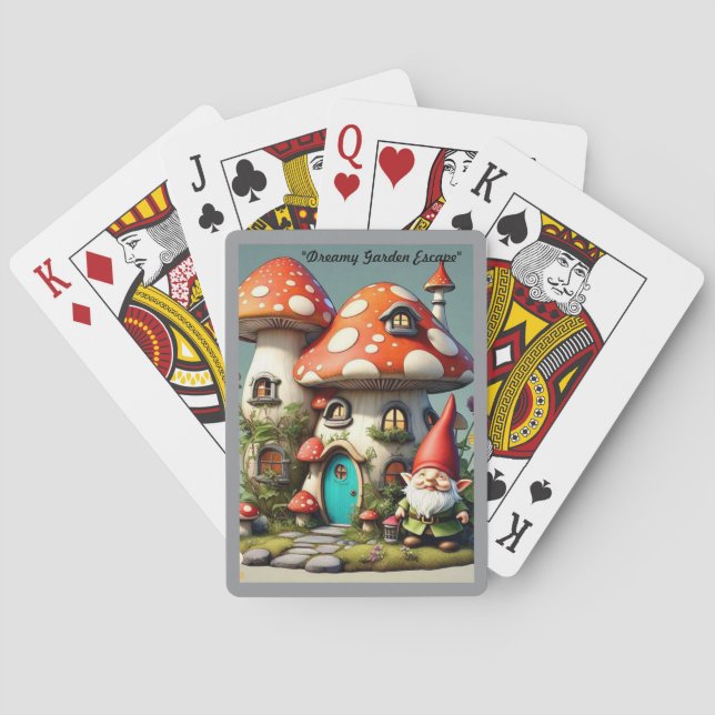 "Whimsical Nature Escape" Playing Cards (Back)