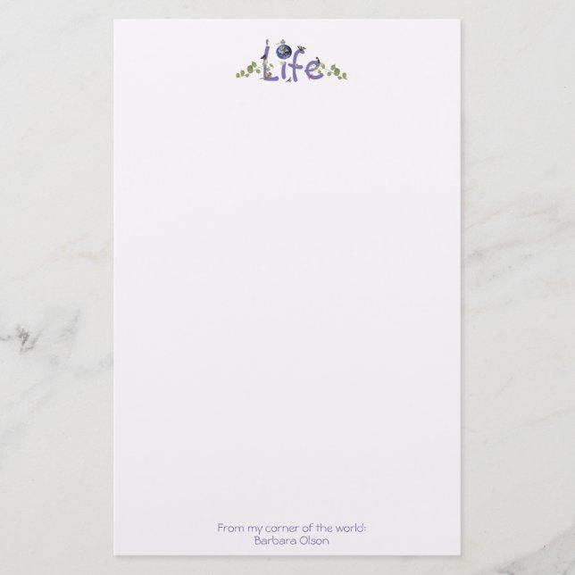 Whimsical Nature:  From my corner of the world: St Stationery (Front)
