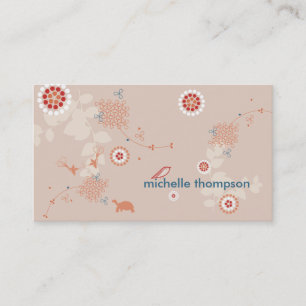 Whimsical Nature Mommy Calling Card