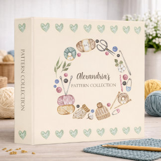 Whimsical Needlework Pattern Keeper Binder