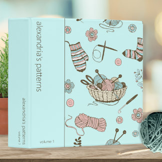 Whimsical Needlework Pattern Keeper Binder