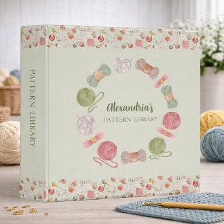 Whimsical Needlework Pattern Keeper Binder