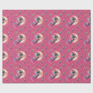 Whimsical Neon Halloween Witch, Halloween Witch, Wrapping Paper