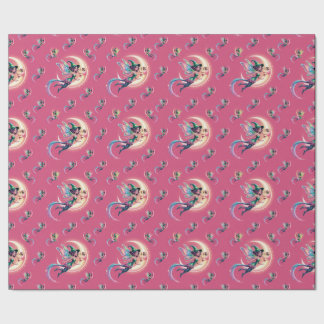 Whimsical Neon Halloween Witch, Halloween Witch, Wrapping Paper