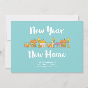Whimsical New Year New Home Announcement
