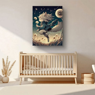 Whimsical Night Wanderer Canvas Print
