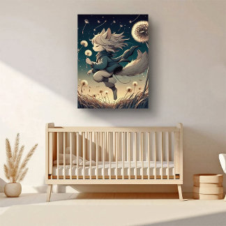 Whimsical Night Wanderer Canvas Print
