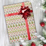 Whimsical Nostalgic Christmas Traditional Cozy Fun Wrapping Paper<br><div class="desc">Traditional Christmas wrapping paper featuring hand painted whimsical watercolor Christmas motifs on an off white background.Designed to coordinate with the holly jolly Christmas collection.  Original art by Leslie Larson, </div>