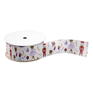 Whimsical Nutcracker Christmas Grosgrain Ribbon