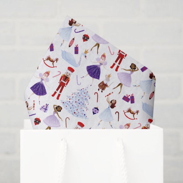 Whimsical Nutcracker Christmas Tissue Paper (Gift Bag)