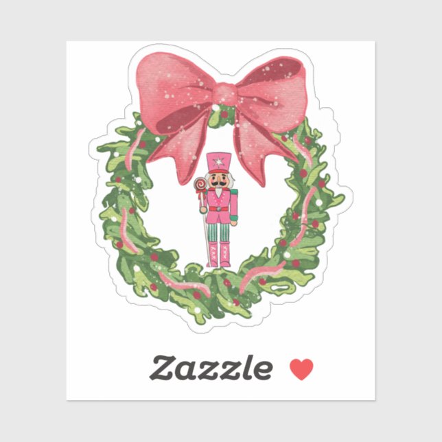 Whimsical Nutcracker Christmas Wreath (Sheet)