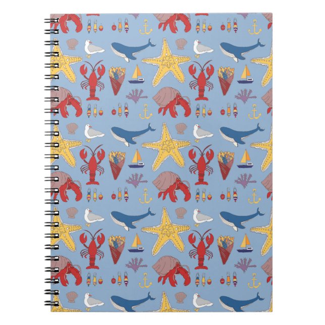 Whimsical Ocean Notebook (Front)