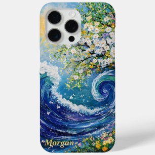 Whimsical Ocean Wave   Impressionism Painting iPhone 15 Pro Max Case