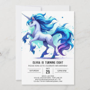 Whimsical Online Horse Birthday Invitation