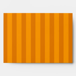 WHIMSICAL ORANGE STRIPE CARD SIZE ENVELOPE