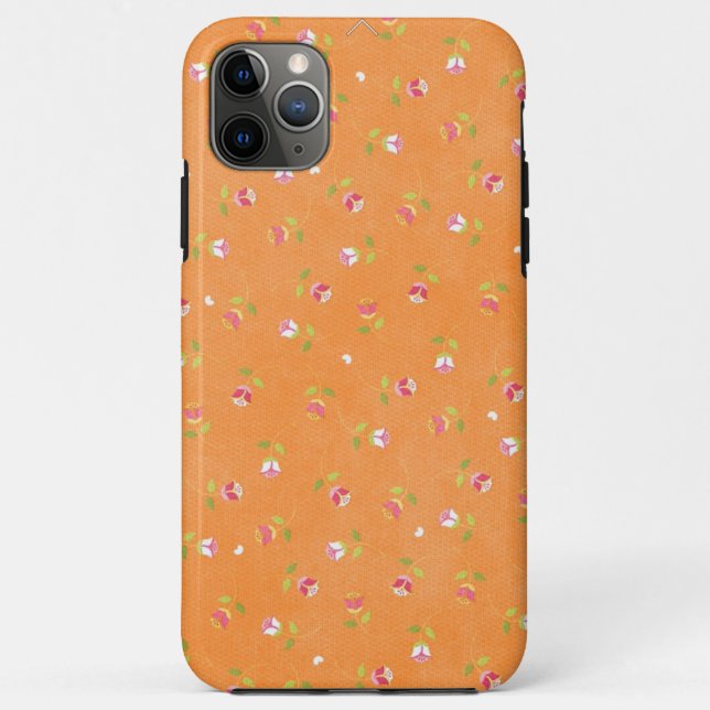 Whimsical Orange Tulip Design Case-Mate iPhone Case (Back)
