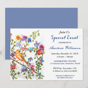 WHIMSICAL OUTDOOR PARTY EVENT INVITE