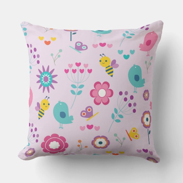 Whimsical Outdoor Pillow (Front)