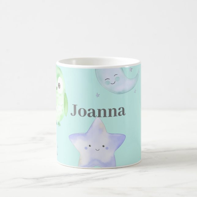 Whimsical Owl Coffee Mug (Center)