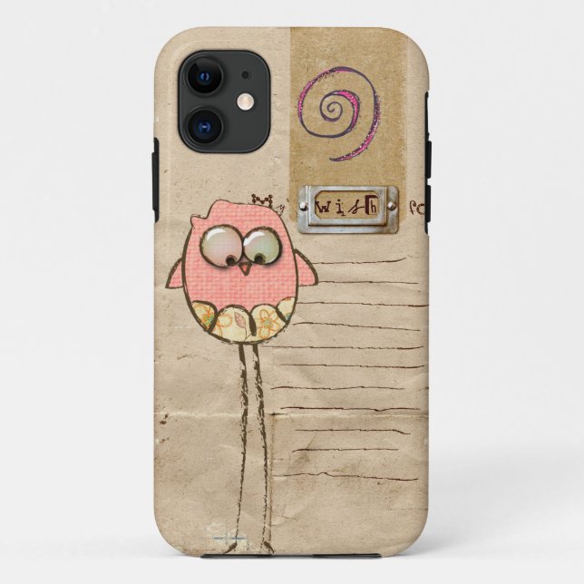 whimsical owl iphone 5 case (Back)
