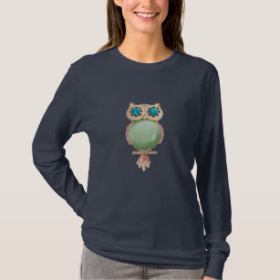 Whimsical Owl Jewel T-Shirt