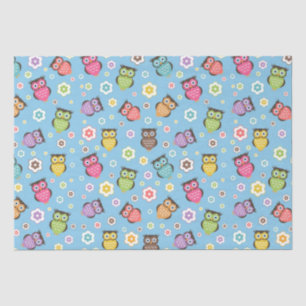 Whimsical Owl Pattern Tissue Paper