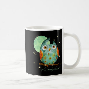 Whimsical Owl Watercolor Style Name School On Back Coffee Mug