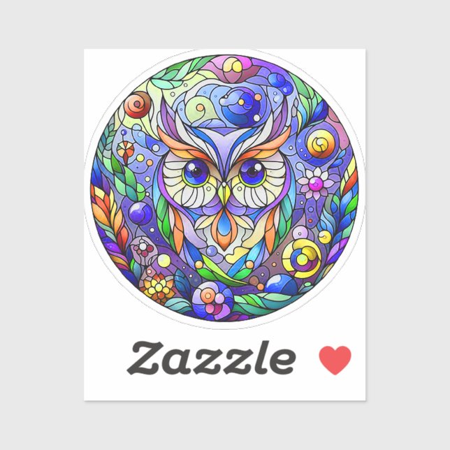 Whimsical Owl With Sapphire Eyes (Sheet)