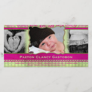 Whimsical Paisley urban & Hip Baby Faire-part