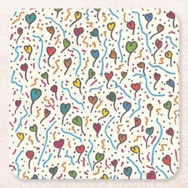 Whimsical paper coasters (Front)