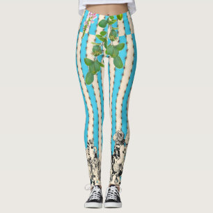 Whimsical Parade Leggings Vintage Fantasy