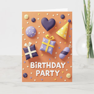 Whimsical Party Birthday Card
