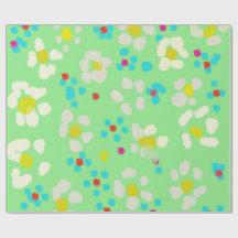 Whimsical Pastel Daisy Floral Wrapping Paper