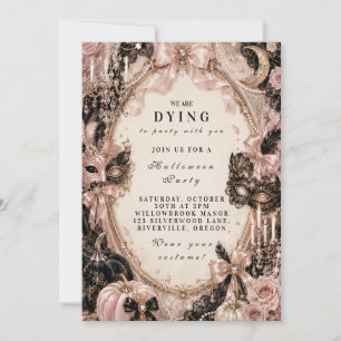 Whimsical Pastel Halloween Celebration Invitation