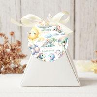 Whimsical Pastel Hatching Soon Dino Baby Shower