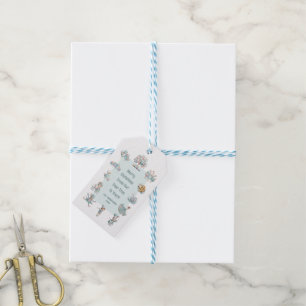 Whimsical Pastel Illustration 12 Days of Christmas Gift Tags
