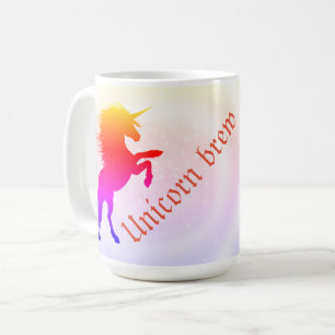 Whimsical Pastel Rainbow Unicorn café Mug