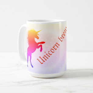 Whimsical Pastel Rainbow Unicorn Coffee Mug