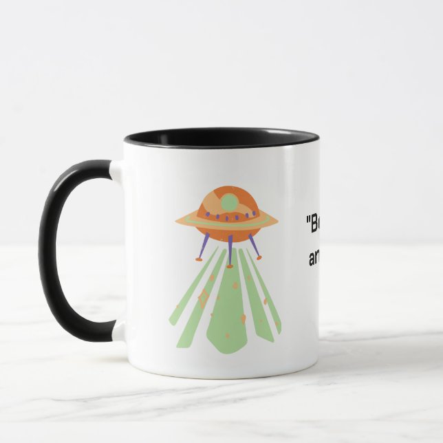 Whimsical Pastel UFO Mug (Left)