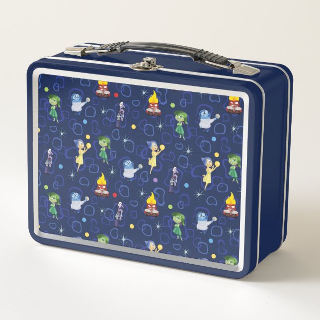 Whimsical Pattern Metal Lunch Box (Front)
